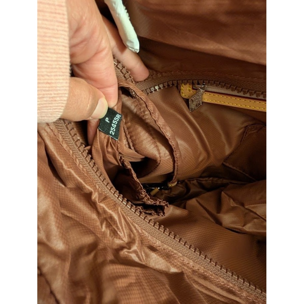 MZ Wallace Quilted Tote in Cognac Brown Nylon - Picture 12 of 16